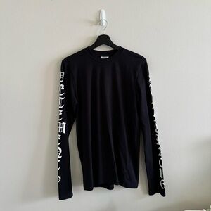 VETEMENTS Summer 2016 Black Long Sleeve Shirt